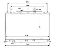 Radiatore, raffreddamento motore NRF 53822