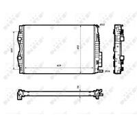 NRF 53843 Radiatore motore