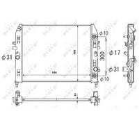 Radiatore Alette di raffreddamento saldate 53851 NRF per MAZDA MX-5 III
