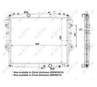 Radiatore Alette di raffreddamento saldate 53921 NRF per TOYOTA