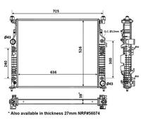 Radiatore Alette di raffreddamento saldate 53936 NRF per MERCEDES-BENZ CLASSE R