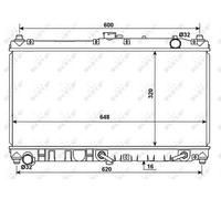 Radiatore Alette di raffreddamento saldate 53977 NRF per MAZDA MX-5 II