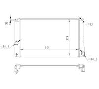 NRF 550008 Radiatore motore