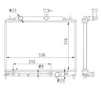 Radiatore Alette di raffreddamento saldate 550015 NRF per HYUNDAI ACCENT II