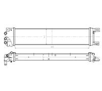 Guarnizione, radiatore aria di sovralimentazione NRF 550026
