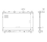 NRF 550031 Radiatore, Raffreddamento motore per SUZUKI