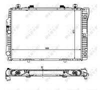 Radiatore Alette di raffreddamento saldate 55315 NRF per MERCEDES-BENZ CLASSE S