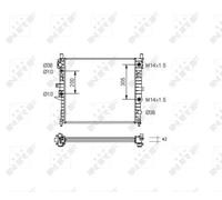 Radiatore Alette di raffreddamento saldate 55336 NRF per MERCEDES-BENZ CLASSE M