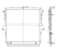 Radiatore, raffreddamento motore NRF 560001