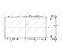 NRF 56019 Radiatore motore