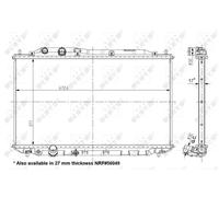 NRF 56050 Radiatore motore