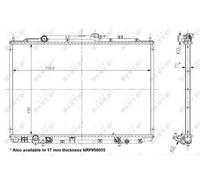 Radiatore, raffreddamento motore EASY FIT NRF 56053