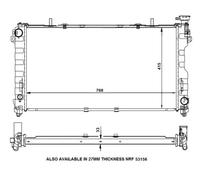 Radiatore Alette di raffreddamento saldate 56133 NRF per CHRYSLER VOYAGER IV