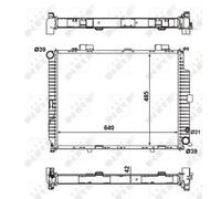 NRF Radiatore motore 56140 Alette di raffreddamento saldate Easy Fit per Mercedes-Benz Classe E
