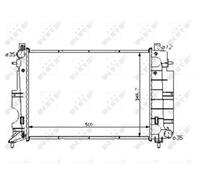 NRF 58108 Radiatore motore