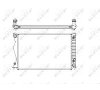 Radiatore Alette di raffreddamento saldate 58220 NRF per AUDI A6 C6 Avant A6 C6