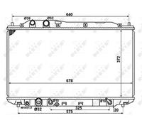 Radiatore Alette di raffreddamento saldate 58379 NRF per HONDA