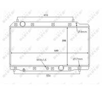 NRF 58383 Radiatore motore