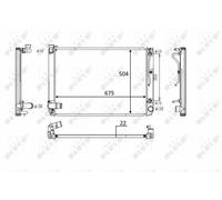 Radiatore Alette di raffreddamento saldate 58391 NRF per LEXUS RX