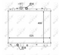 Radiatore, raffreddamento motore NRF 58397