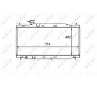 Radiatore Alette di raffreddamento saldate 58458 NRF per HONDA CR-V III