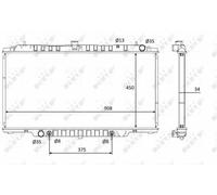 NRF 58548 Radiatore motore