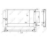Radiatore, raffreddamento motore NRF 59115
