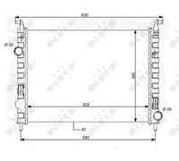 NRF 59120 Radiatore motore