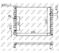 Radiatore, raffreddamento motore NRF 59147
