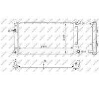 Radiatore Alette di raffreddamento saldate 59205 NRF per MAZDA 5
