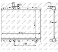 Radiatore Alette di raffreddamento saldate 59208 NRF per SUZUKI SWIFT IV