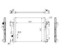 Radiatore, raffreddamento motore NRF 59274