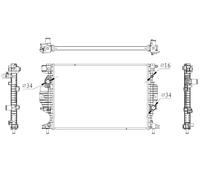 NRF 59284 Radiatore motore