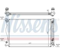 Radiatore Alette di raffreddamento saldate 60236A NISSENS per AUDI A6 C6 Avant