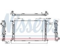 Radiatore Alette di raffreddamento saldate 60319 NISSENS per AUDI A5 A4 B8 Avant