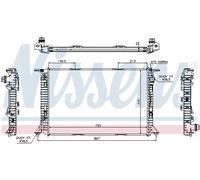 Radiatore, raffreddamento motore NISSENS 60322