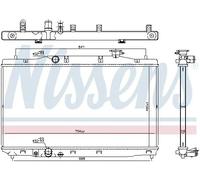 Radiatore Alette di raffreddamento saldate 606294 NISSENS per HONDA