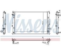 NISSENS 606297 Radiatore motore