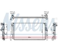 Radiatore, raffreddamento motore NISSENS 606340