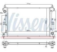 Radiatore Alette di raffreddamento saldate 606383 NISSENS per SUZUKI VITARA