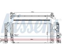 Radiatore, raffreddamento motore NISSENS 606385