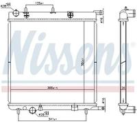 NISSENS 606400 Radiatore motore