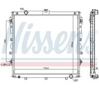 Radiatore NISSENS 606523