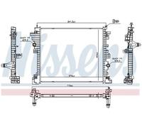 Radiatore Alette di raffreddamento saldate 606568 NISSENS per ALFA ROMEO GIULIA