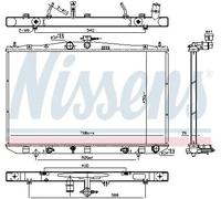 NISSENS 606822 Radiatore motore