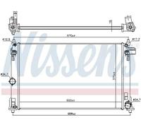 NISSENS 606838 Radiatore motore
