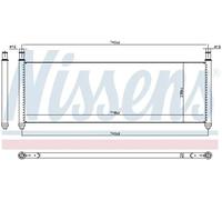 Radiatore Alette di raffreddamento saldate 606907 NISSENS per TESLA MODEL X