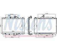NISSENS 607188 Radiatore motore