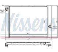 Nissens 60764 - Radiatore, Raffreddamento Motore