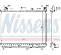 NISSENS 64697 Radiatore motore